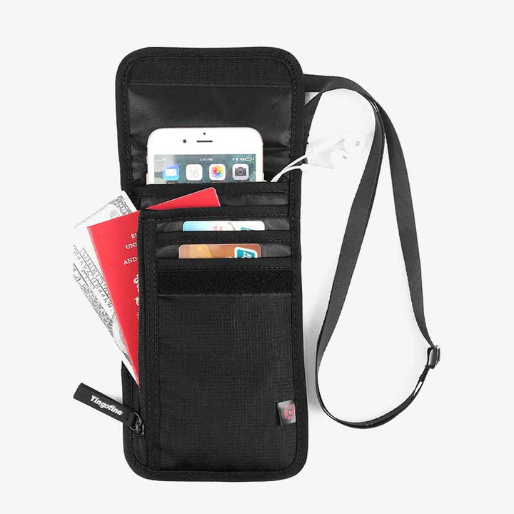 Waterproof RFID Blocking Travel Wallet Passport Holder Small Crossbody Purse