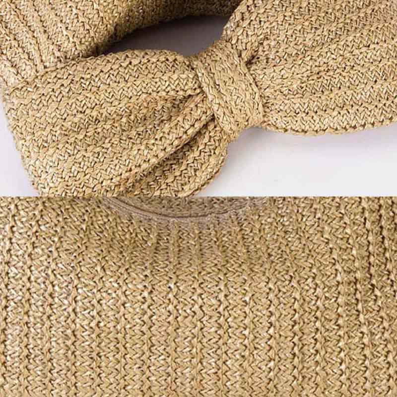 Bowknot Straw Woven Clutch for Women Beach Party Handbag Purse