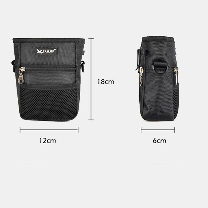 Dog Treat Bag Snack Container with Crossbody Strap Belt Loop