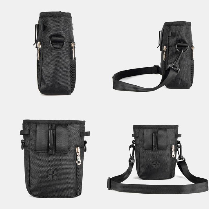 Dog Treat Bag Snack Container with Crossbody Strap Belt Loop