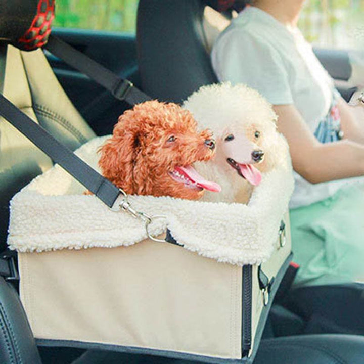 Soft Lambswool Pet Car Seat Foldable Washable Dog Carseats