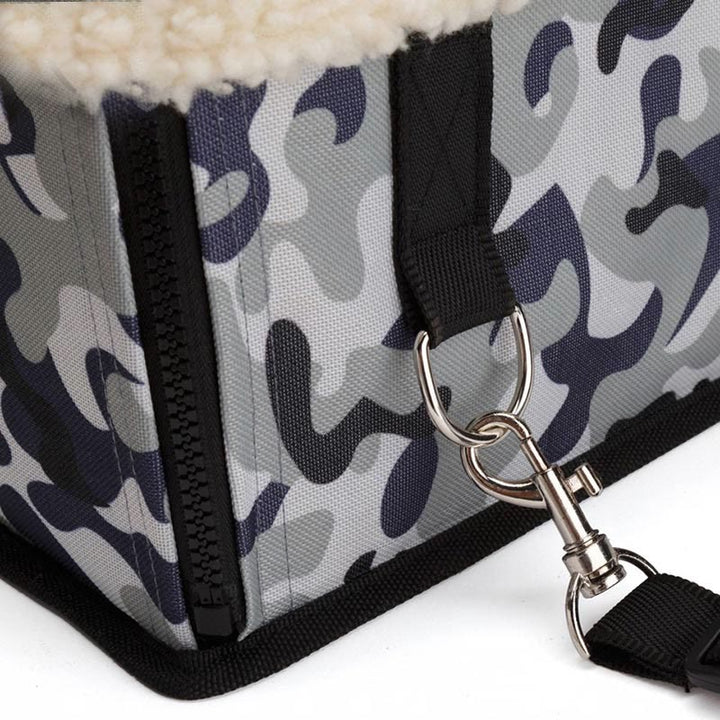 Soft Lambswool Pet Car Seat Foldable Washable Dog Carseats