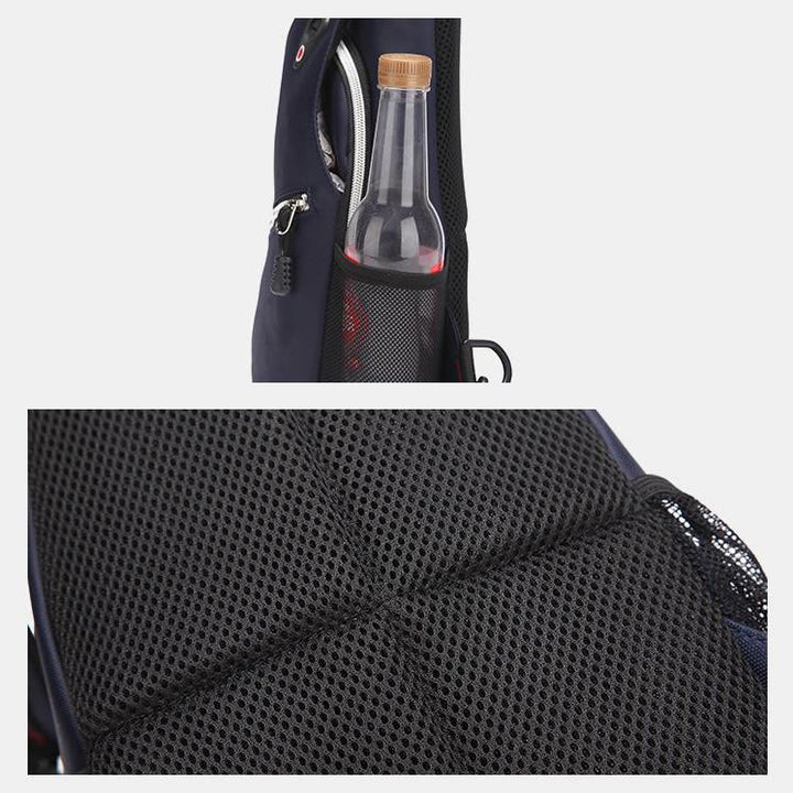 Unisex Large Capacity Oxford One-Shoulder Backpack Travel Hiking Sling Bag