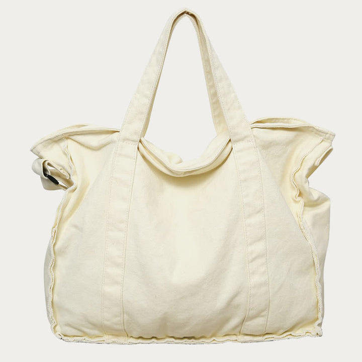 Vintage Large Canvas Tote Bag Crossbody Bag for Women Men