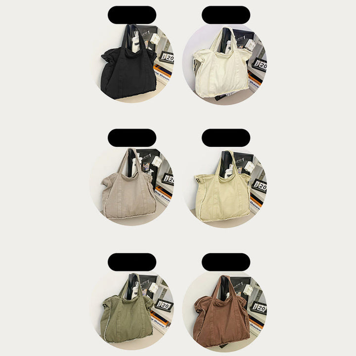 Vintage Large Canvas Tote Bag Crossbody Bag for Women Men