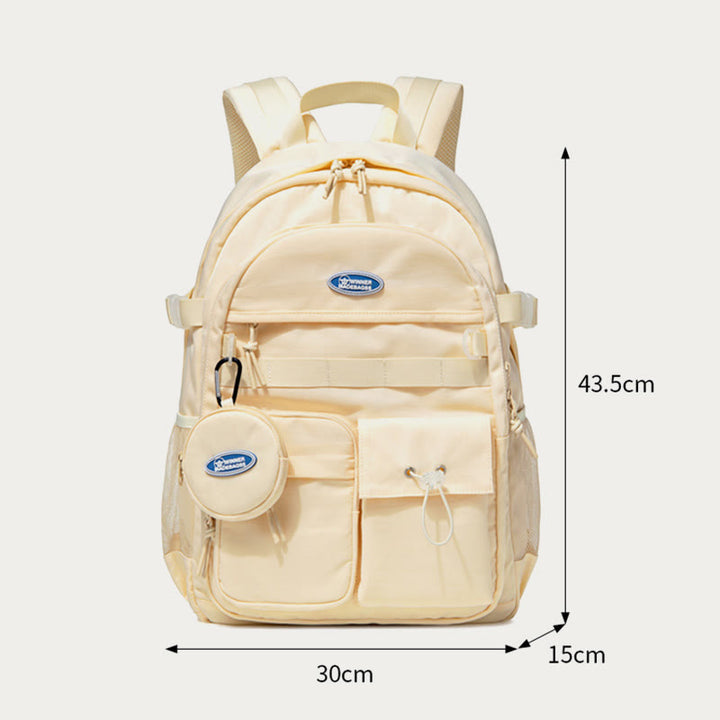 Multi-Pocket Bookbag for Teen Girls Boys Backpack for Middle School College