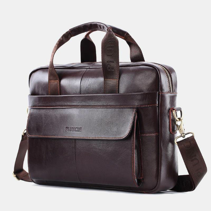 Genuine Leather Vintage Business Messenger Bag
