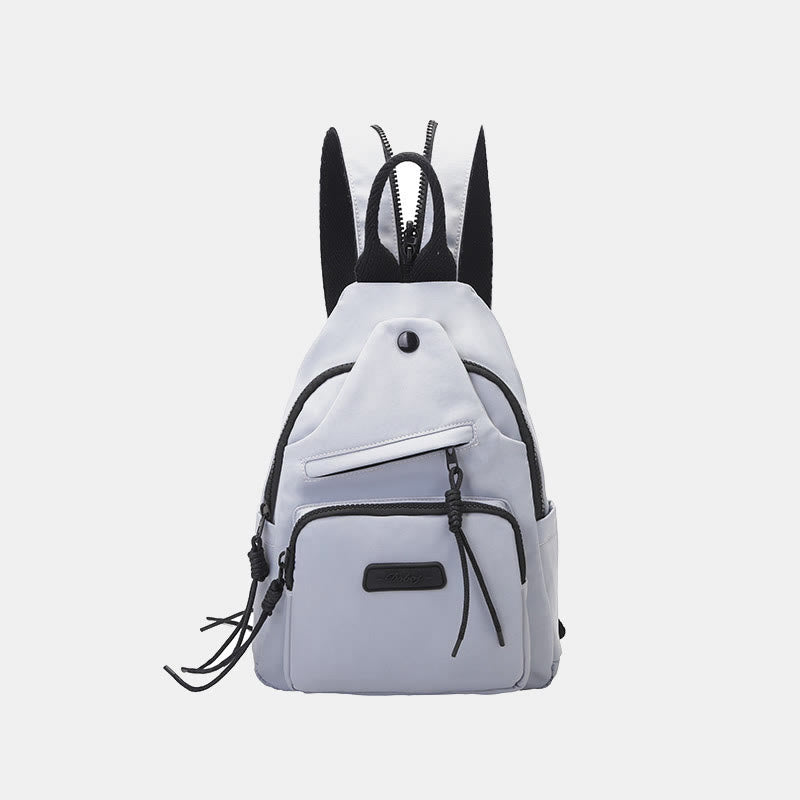 Casual Hiking Daypack Nylon Crossbody Bag Sling Backpack for Women