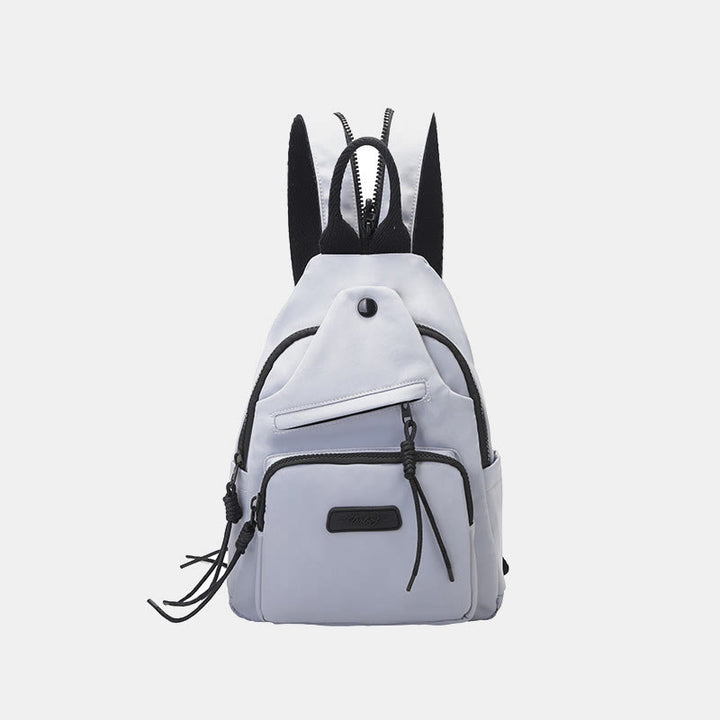 Casual Hiking Daypack Nylon Crossbody Bag Sling Backpack for Women