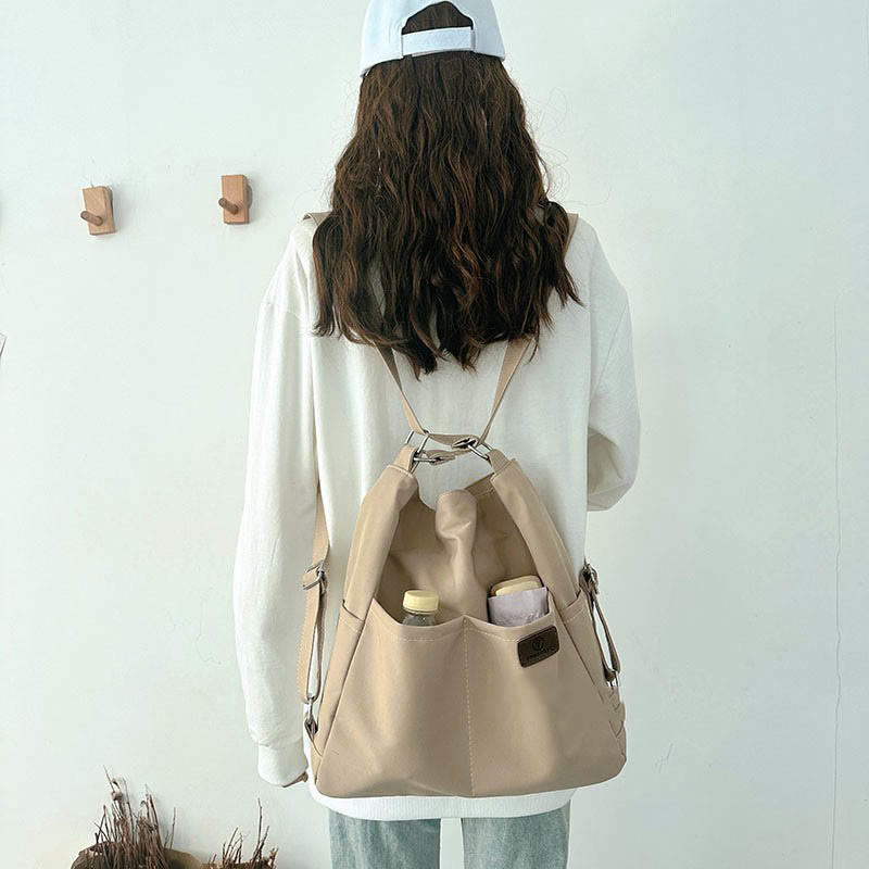 Lightweight Nylon Tote Convertible Backpack Purse Hobo Bag for Women
