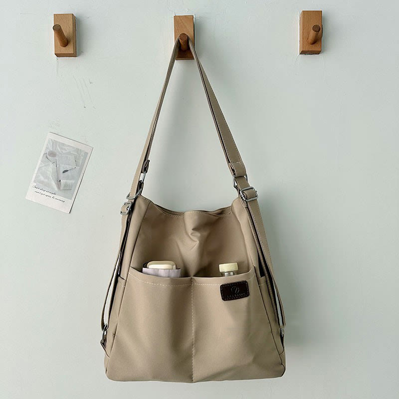 Lightweight Nylon Tote Convertible Backpack Purse Hobo Bag for Women