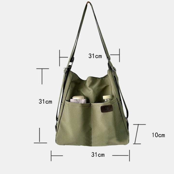 Lightweight Nylon Tote Convertible Backpack Purse Hobo Bag for Women