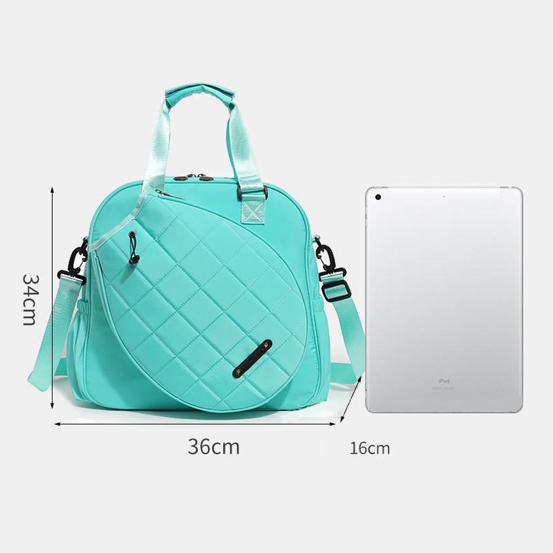Racket Bag For Tennis Badminton Outdoor Sports Backpack Tote - Cyan - Tote - image 31