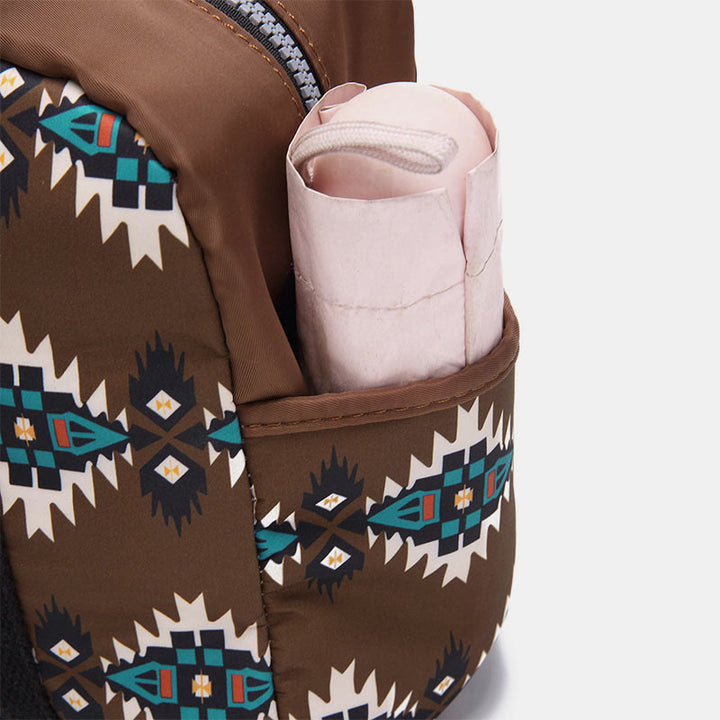 Large Capacity Tote Bag Retro Bohemian Print Crossbody Shoulder Purse