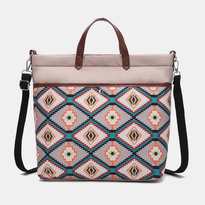 Unique Boho Style Tote Bag Waterproof Top-Handle Satchel Purse