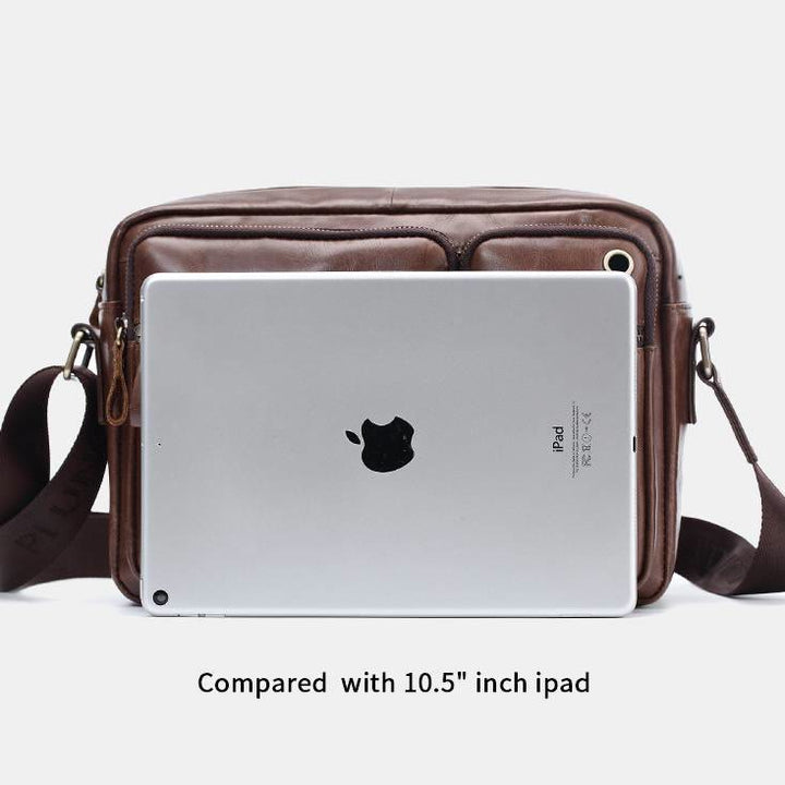 Messenger Bag For Men Business Solid Color Roomy Crossbody Bag