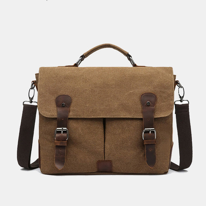 Canvas Messenger Bag 13 Inch Laptop Shoulder Bag Crossbody Purse