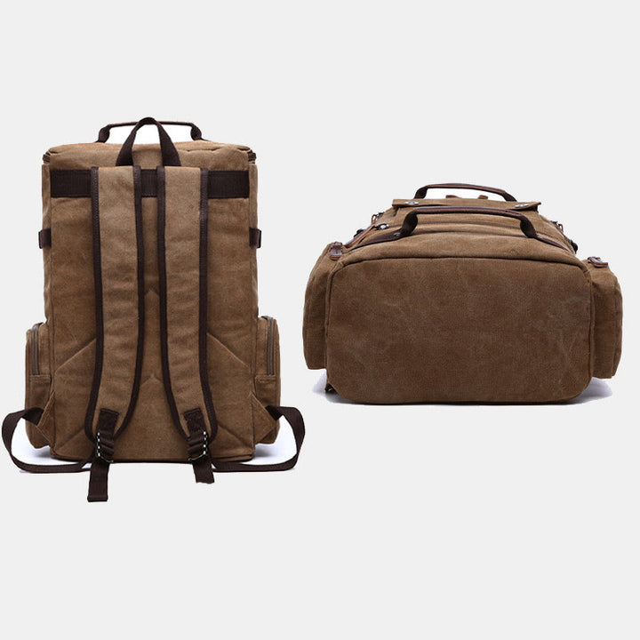 Large Capacity Military Canvas Backpack Travel Daypack Laptop Backpack