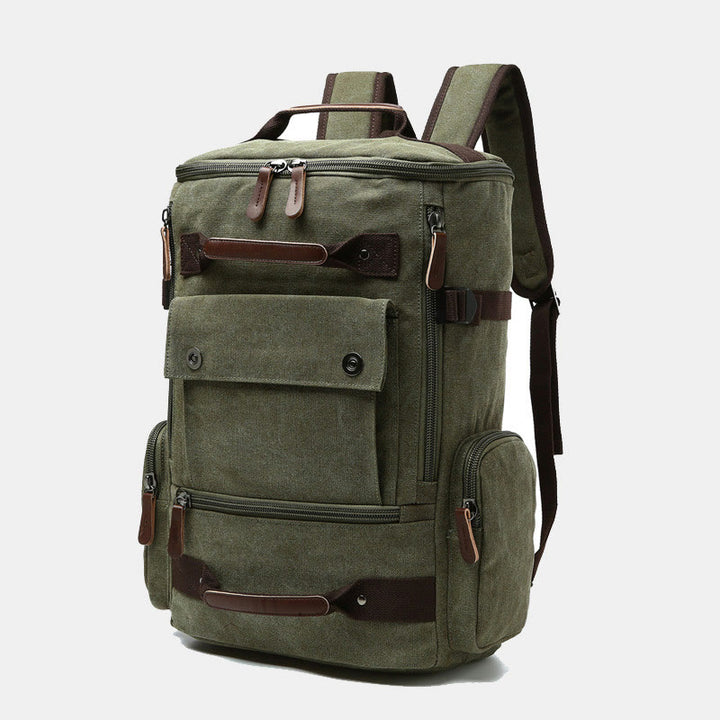 Large Capacity Military Canvas Backpack Travel Daypack Laptop Backpack