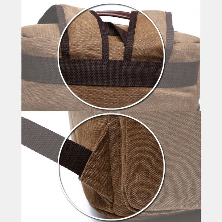 Large Capacity Military Canvas Backpack Travel Daypack Laptop Backpack