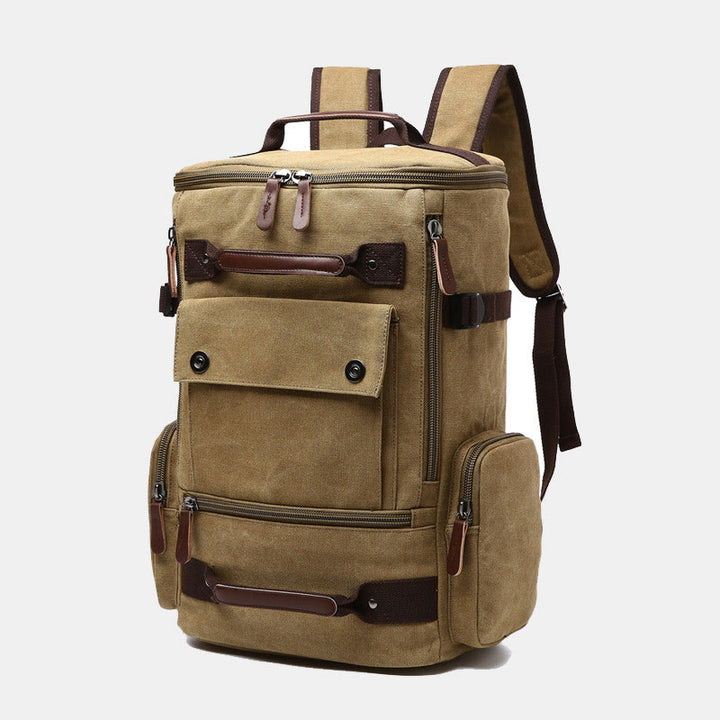 Large Capacity Military Canvas Backpack Travel Daypack Laptop Backpack