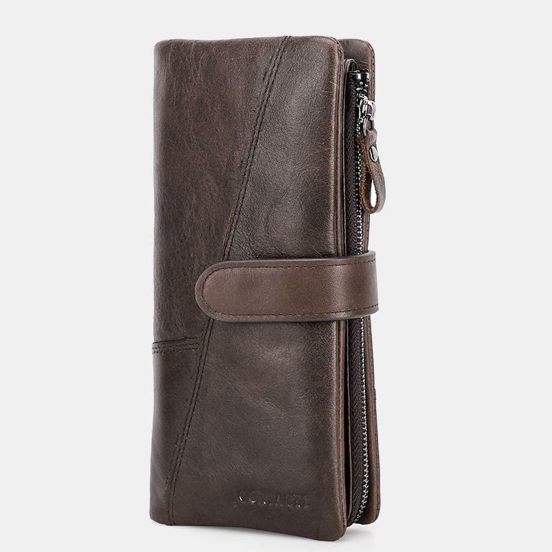 Multi-Card Genuine Leather Wallet - SaddleBrown - image 19