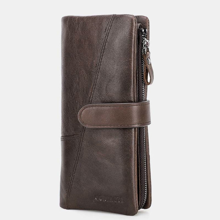 Multi-Card Genuine Leather Wallet - SaddleBrown - image 19