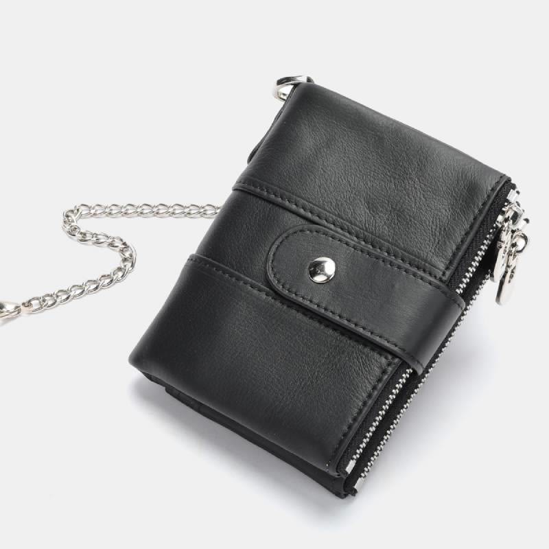 RFID Blocking Genuine Leather Wallet Card Holder