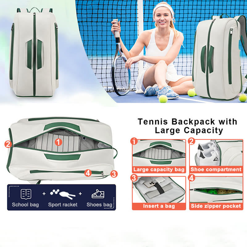 Tennis Backpack for Women Men for Racket Shoes Professional Tennis Bag - image 1