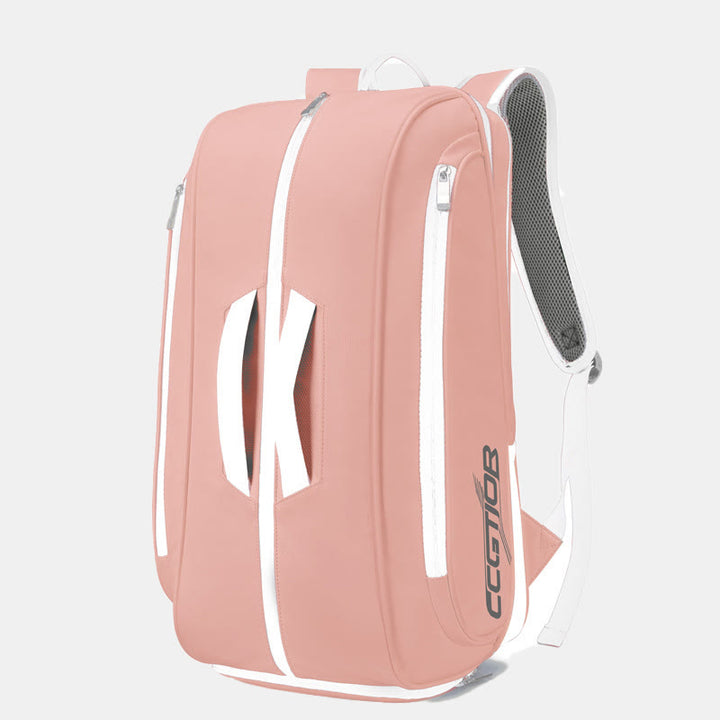 Tennis Backpack for Women Men for Racket Shoes Professional Tennis Bag - Pink - image 9