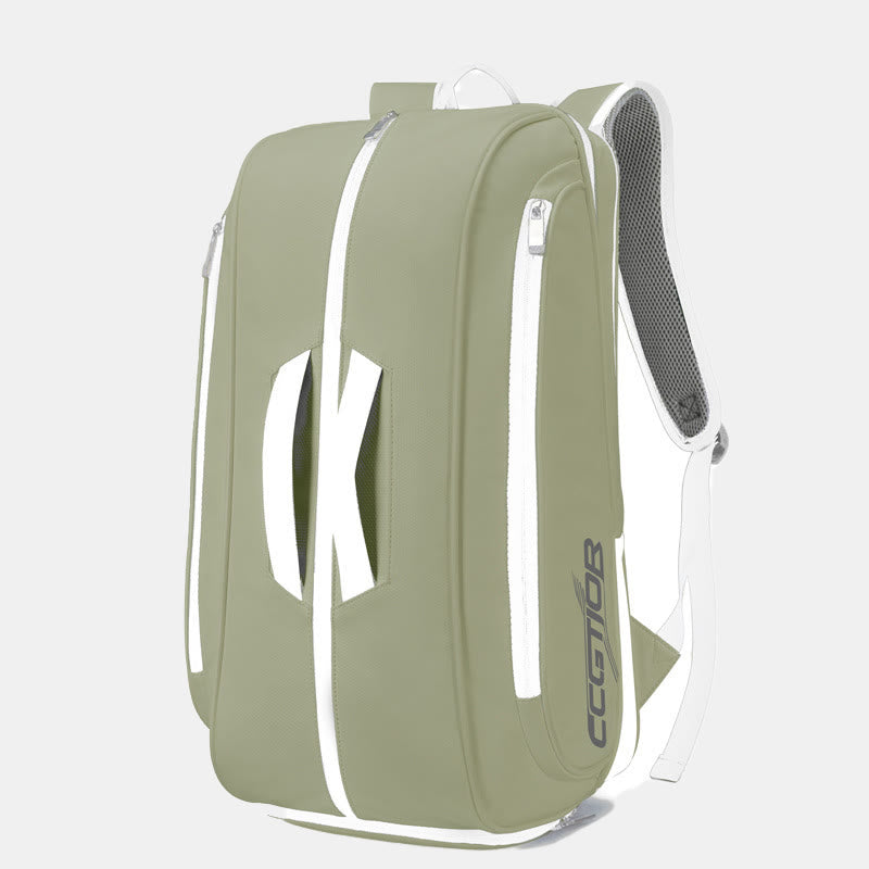 Tennis Backpack for Women Men for Racket Shoes Professional Tennis Bag - PaleGreen - image 8