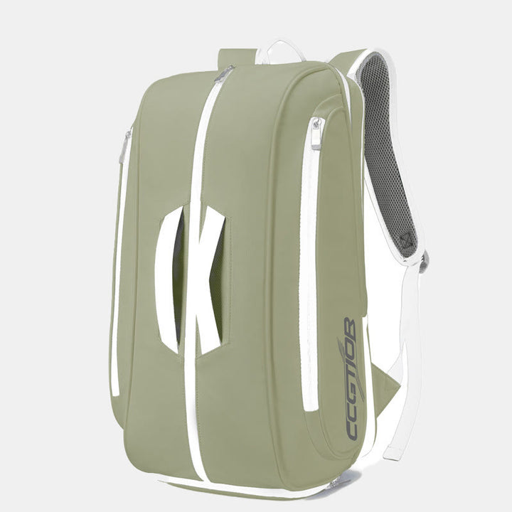 Tennis Backpack for Women Men for Racket Shoes Professional Tennis Bag - PaleGreen - image 8