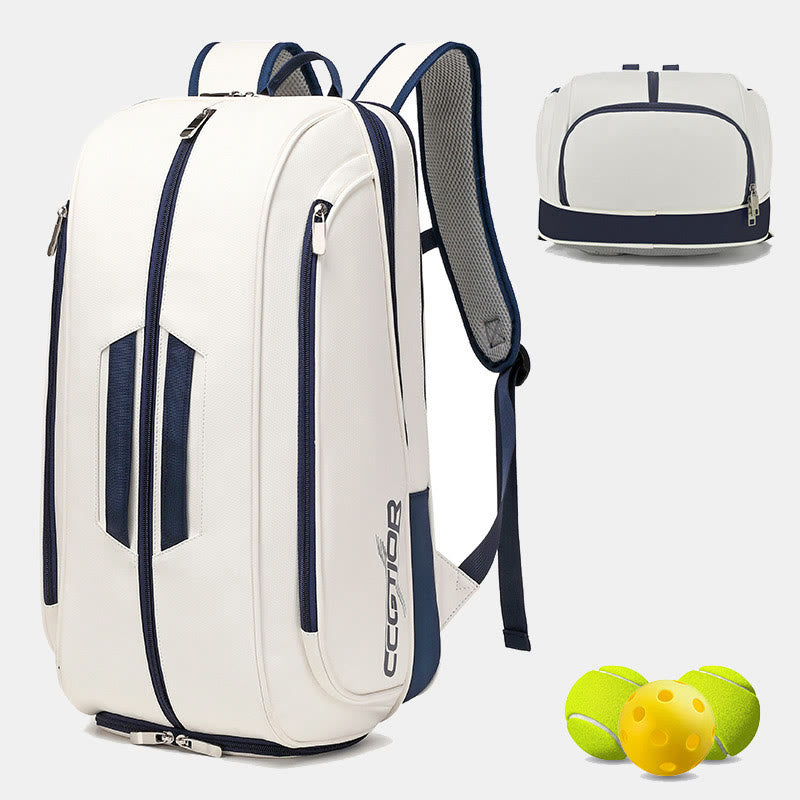 Tennis Backpack for Women Men for Racket Shoes Professional Tennis Bag - Blue - image 6