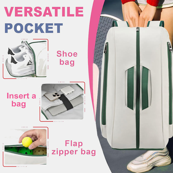 Tennis Backpack for Women Men for Racket Shoes Professional Tennis Bag - image 2