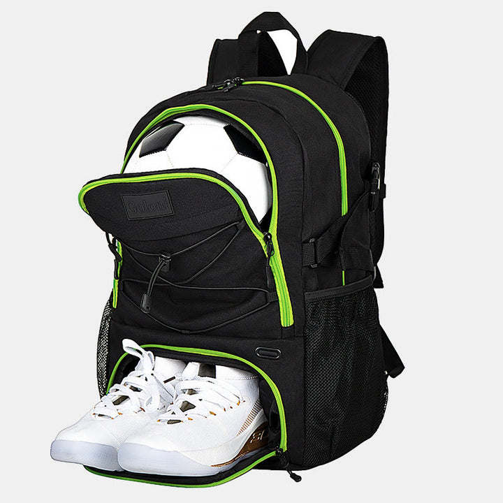 Large Basketball Backpack Sports Bag with Ball Holder Shoes Compartment