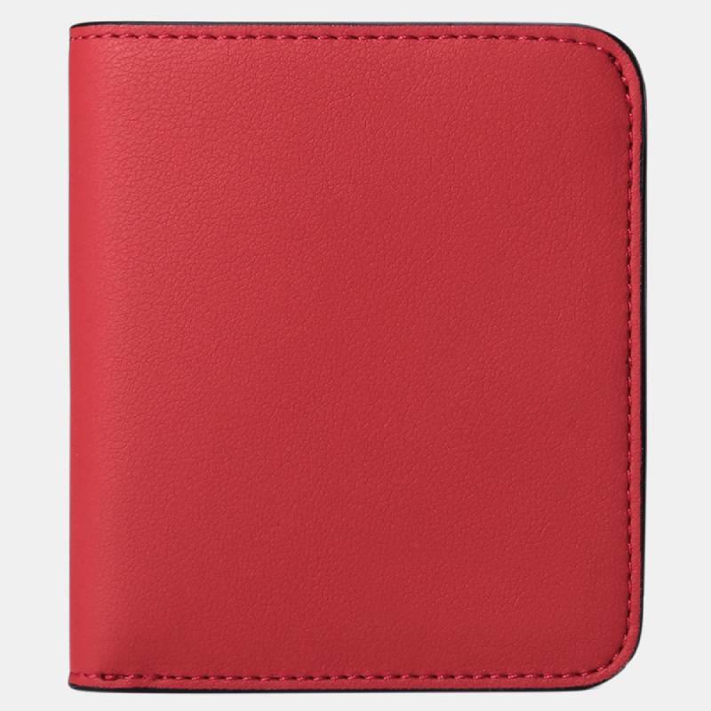 RFID Blocking Slim Bifold Elegant Wallet - Red - image 9