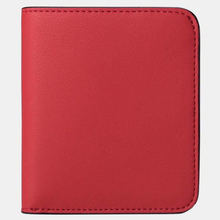 RFID Blocking Slim Bifold Elegant Wallet - Red - image 9