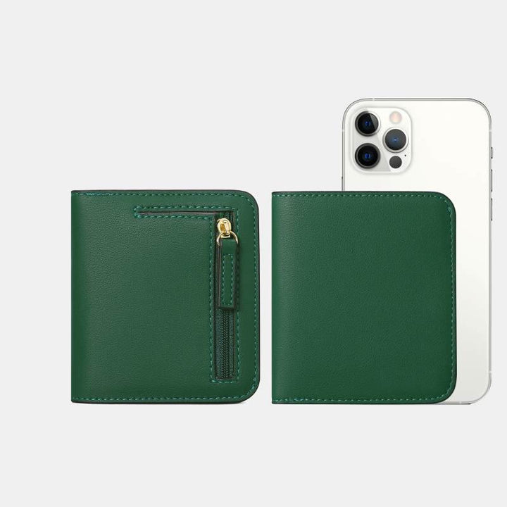 RFID Blocking Slim Bifold Elegant Wallet - DarkGreen - image 14