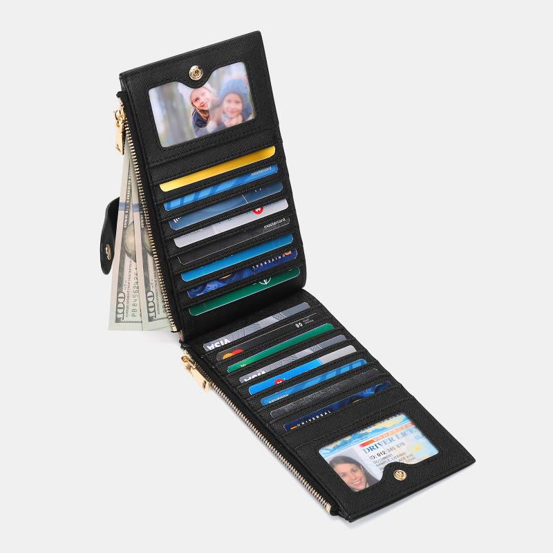 RFID Large Capacity Card Holder Classic Bifold Wallet