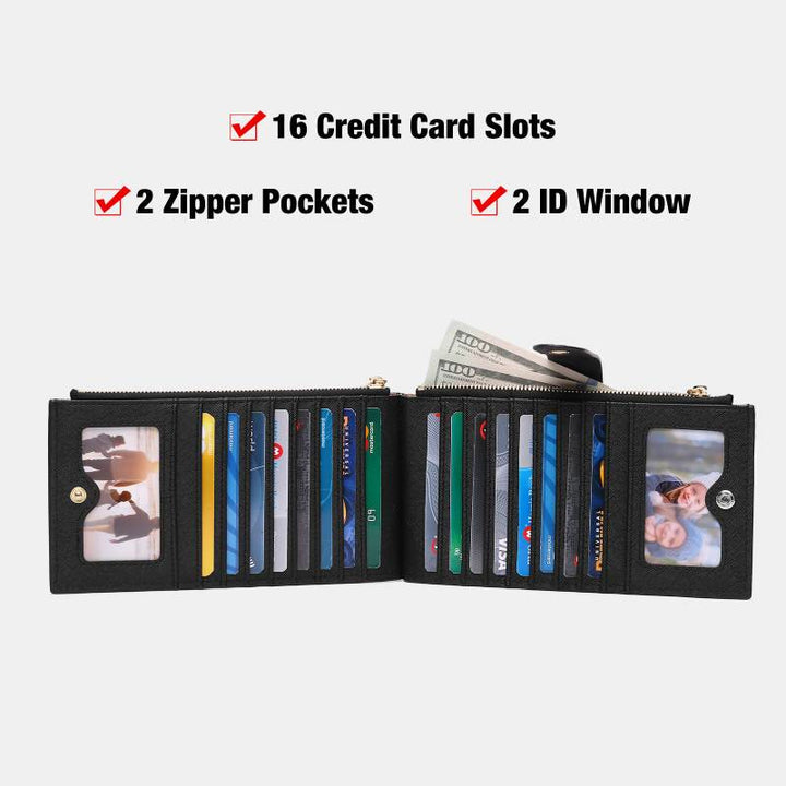 RFID Large Capacity Card Holder Classic Bifold Wallet