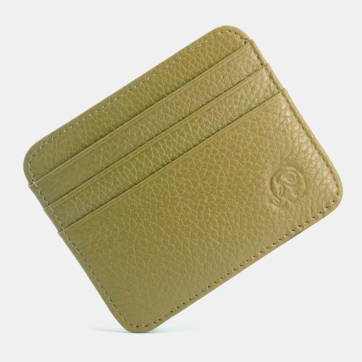 Slim Minimalist Front Pocket Wallet Genuine Leather Card Holder Card Case - Style 2 - image 18