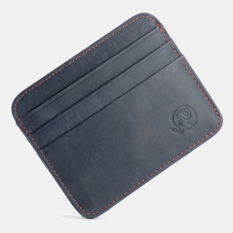 Slim Minimalist Front Pocket Wallet Genuine Leather Card Holder Card Case - Style 35 - image 43