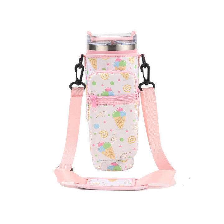 Portable Travel Storage Bag Compatible Bottle Phone Pocket Crossbody Bag