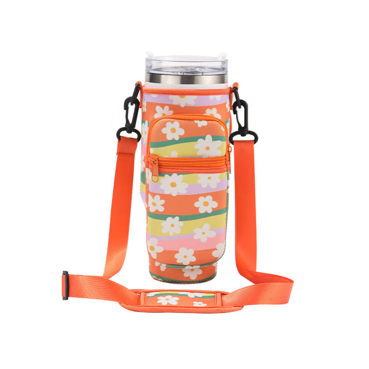 Portable Travel Storage Bag Compatible Bottle Phone Pocket Crossbody Bag