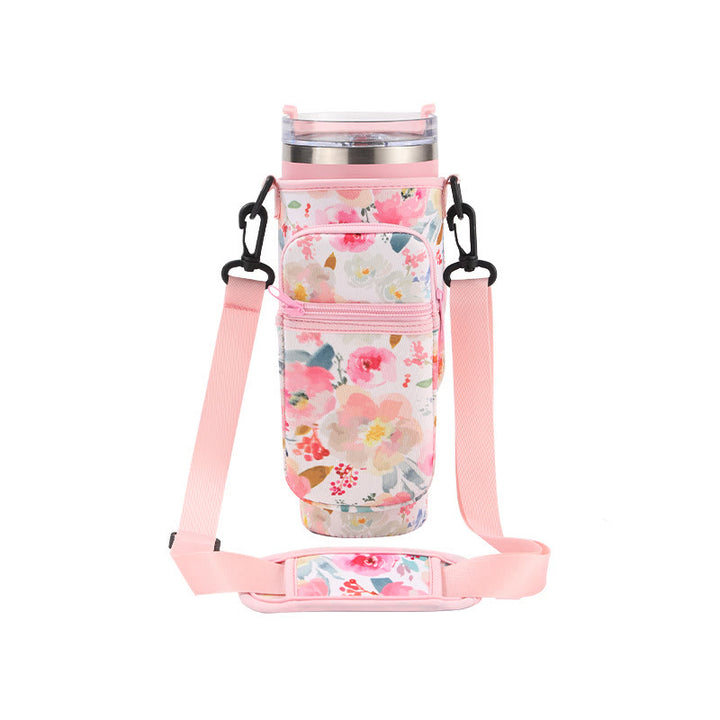 Portable Travel Storage Bag Compatible Bottle Phone Pocket Crossbody Bag