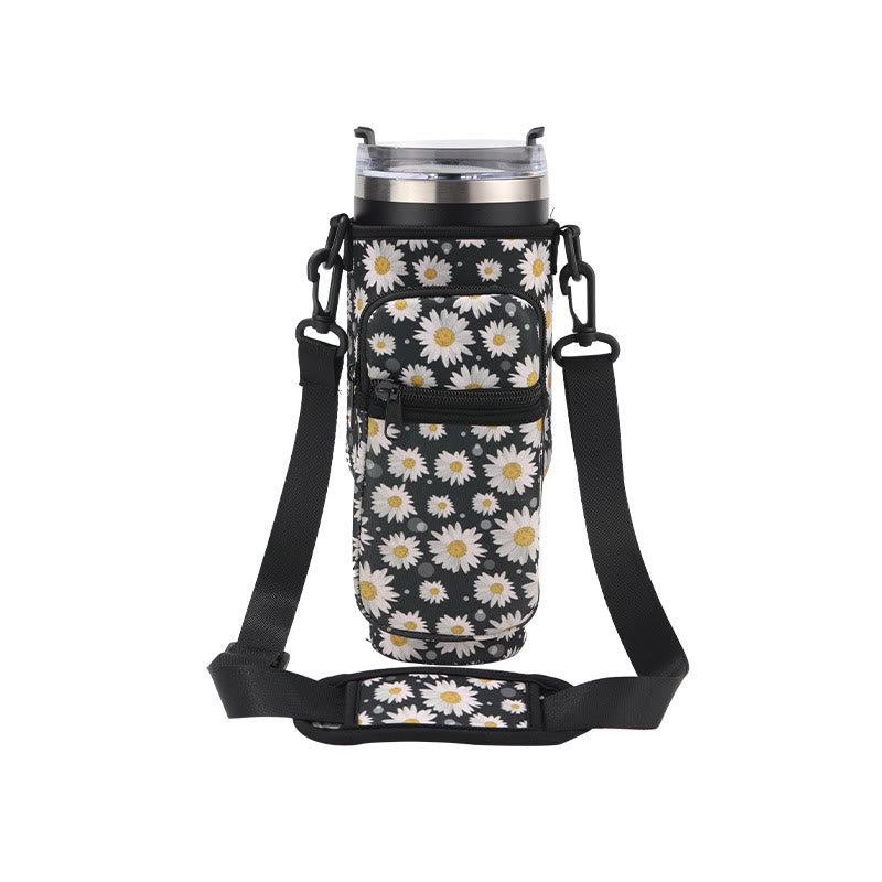 Portable Travel Storage Bag Compatible Bottle Phone Pocket Crossbody Bag