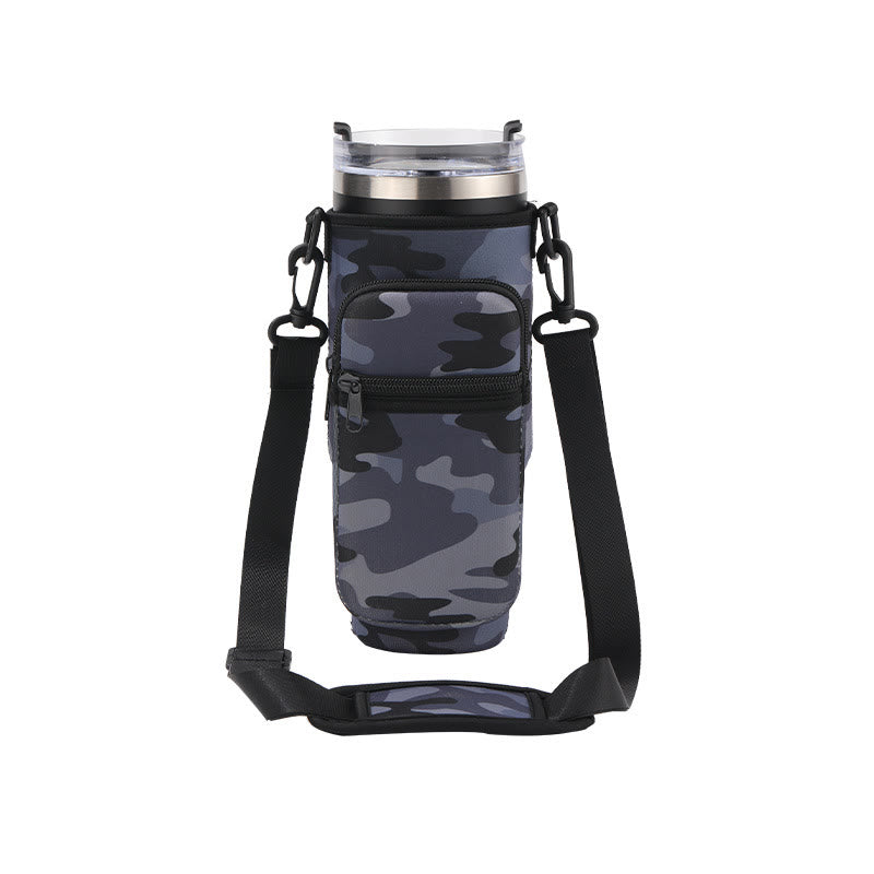 Portable Travel Storage Bag Compatible Bottle Phone Pocket Crossbody Bag