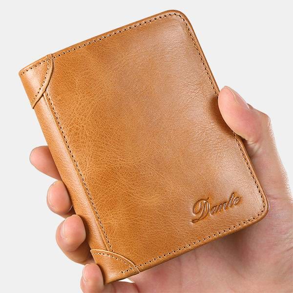 RFID Genuine Leather Vintage Card Holder Wallet