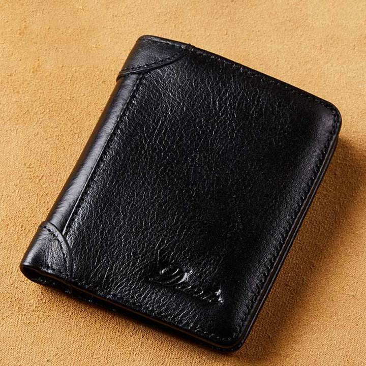 RFID Genuine Leather Vintage Card Holder Wallet