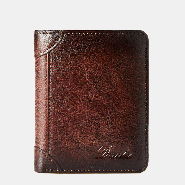 RFID Genuine Leather Vintage Card Holder Wallet